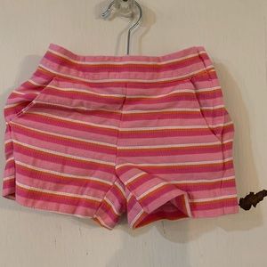 Janie and Jack Size 3 Pink & Orange Striped Shorts